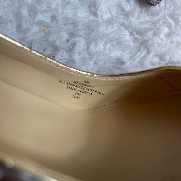 Marc Fisher Garicky Glitter Ombré gold and silver slip on heels pointed toe SZ8M - Picture 7 of 9